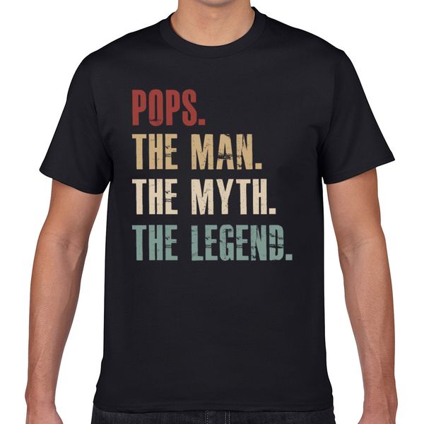 

t shirt men pops the man the myth the legend hip hop vintage geek custom male tshirt xxxl sport hooded sweatshirt hoodie