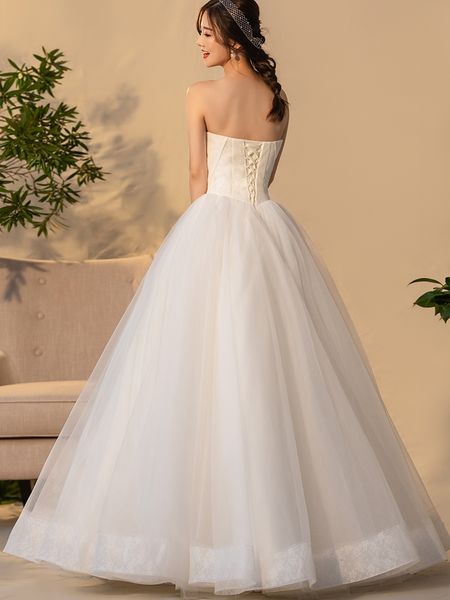 

2021 new a plain bride, dressed as bride suknia lubna robe d8bk, Blue;red