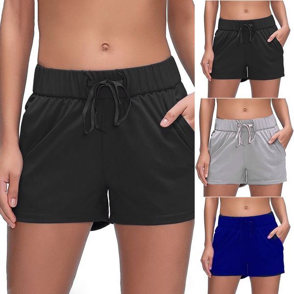 

wear new lace loose fitness exercise yoga versatile women's shorts, White;black