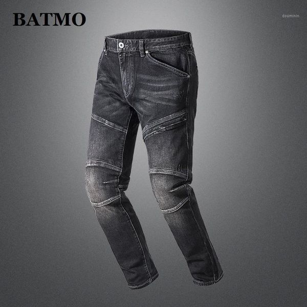 

batmo 2020 new arrival classica jeans men,men's high street jeans ,black slim hk68381, Blue