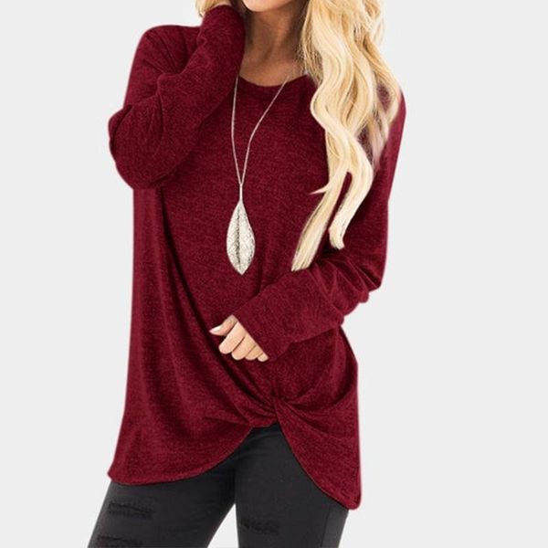 

new celmia women spring o neck full sleeve flod crossed blouse basic solid loose pleated party work pullover shirt s-5xl1, White