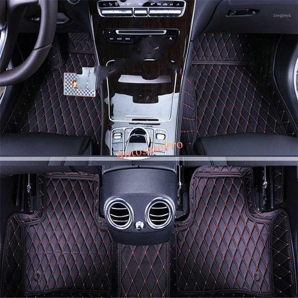 

other interior accessories for c class w205 2014 2021 right & left hand drive black front rear floor mat carpets pad cover1