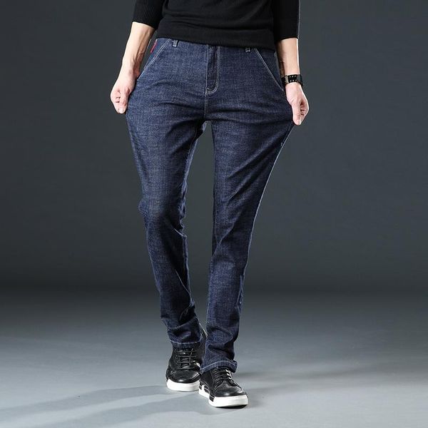 

brand men's plus size casual jeans male fashion classic slim-fit denim trousers spring and autumn cotton blue black cowboy pants