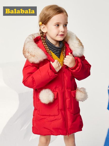 

children down jacket girls long baby autumn and winter 2020 new children's korean version hooded jacket, Blue;gray