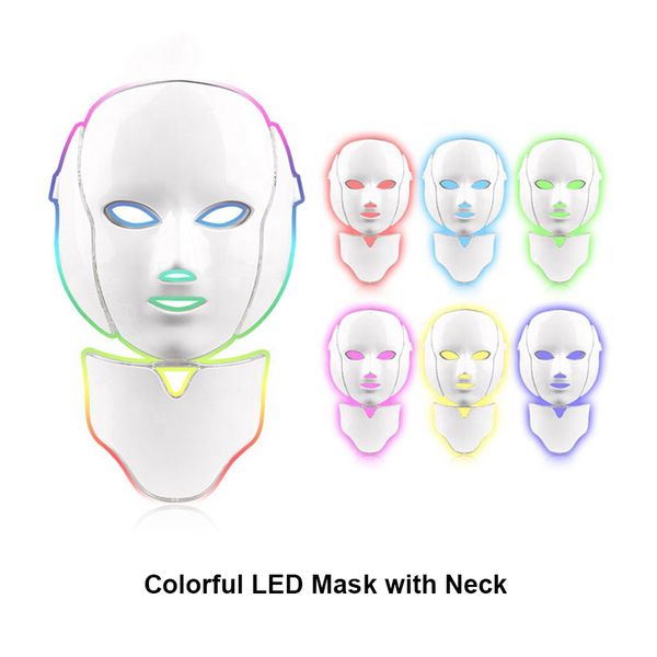 

portable oem mask 7 colors pdt led light face mask with electronic salon and spa use machine