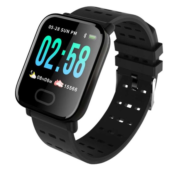 

watch a6, smart wristband monitor, tracker, fitns heart rate, waterproof