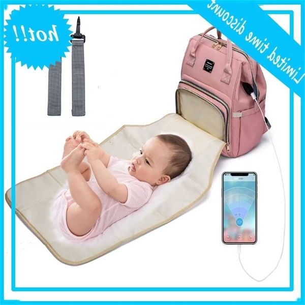

mummy mother motherhood nappy luiertas large capacity backpack usb gate load towels with baby wagon bandages