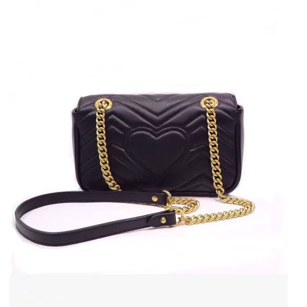 

shoulder real bag flap heart small gold chain purse shaped black womens leather quilted gu bag crossbody marmont quality high handbags meec, Red;black