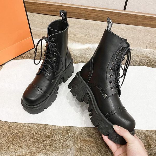 

2020 autumn/winter punk boots children martin boots women short british style short, Black