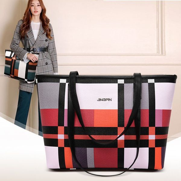 

pu leather large capacity women's handbags woman casual tote shoulder bags female fashion hand bag