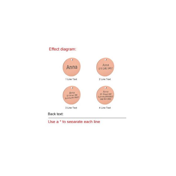 

personalized dog id tags custom name id tag for dogs pet dog collar accessories round metal nameplate pet bbynkv