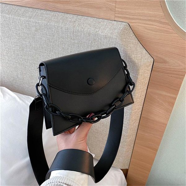 

retro shoulder bags women fashion sling bag pu leather female casual retro solid color chain totes handbags