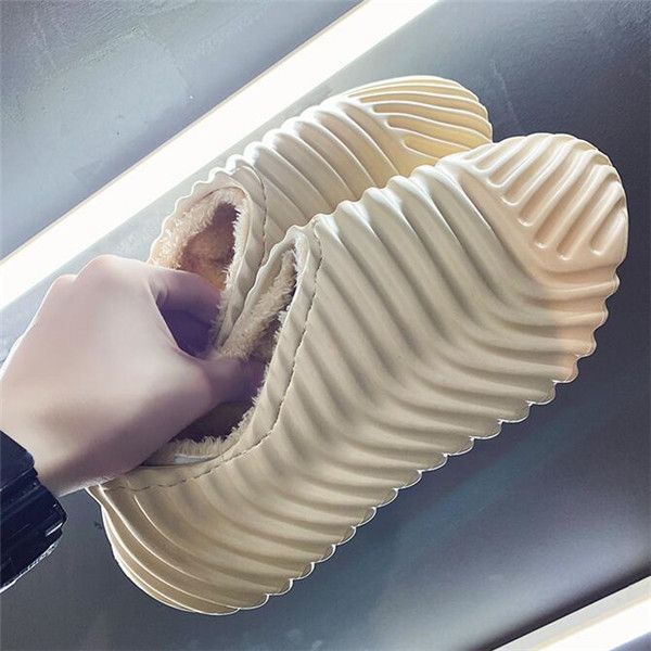 

snow boots men's winter new warm and velvet thick shoes men's pedal waterproof non-slip indoor cotton slippers