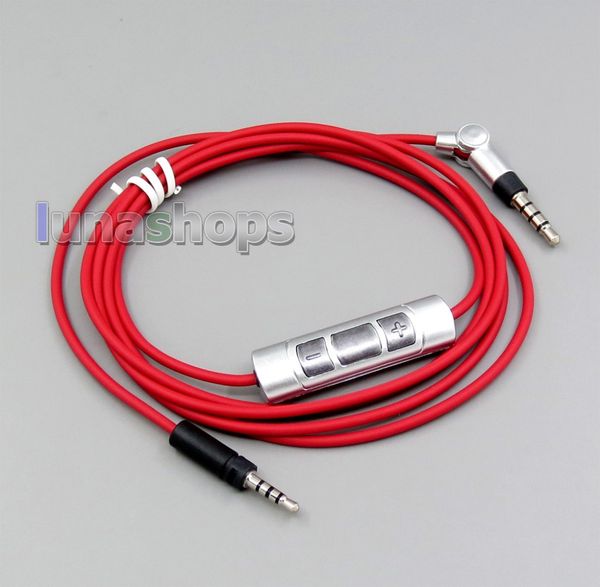 

ln006175 original type red cable remote mic for sennheiser momentum 1.0 2.0 over-ear on-ear headphones