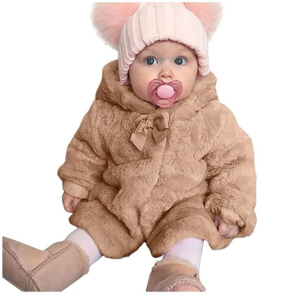

jackets kids baby girl winter warm hooded fur fuzzy coat jacket cute cardigan outerwear solid collar girls, Blue;gray