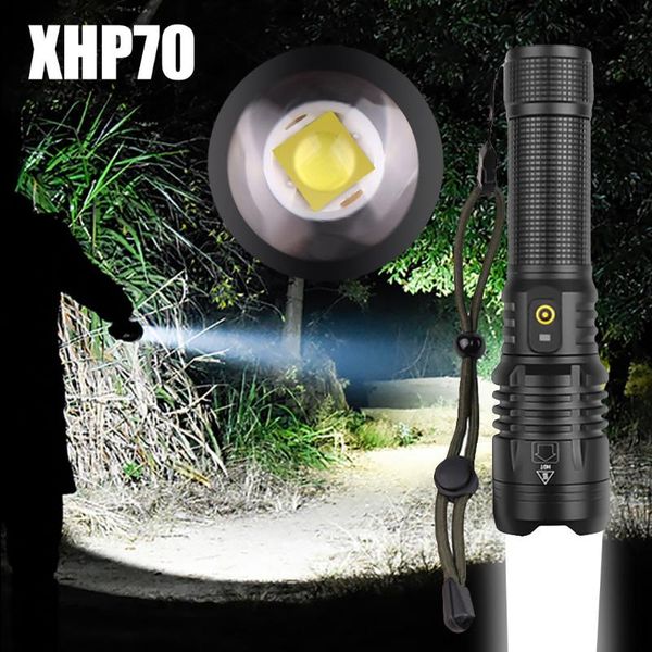 

super powerful led l2 xhp70 tactical torch usb rechargeable linterna waterproof lamp ultra bright lantern camping