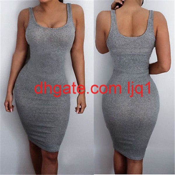 

women's backless sleeveless dresses nightclub tight dress fashion summer knit dress elegant slim bodycon casual, White;black