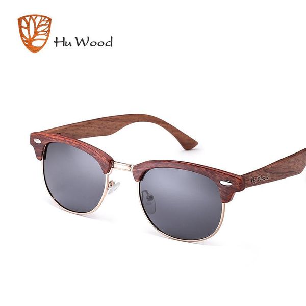 

sunglasses hu wood fashion oval semi-rimless for polarized sun glasses wooden striped horn sunglass driving gr8005, White;black