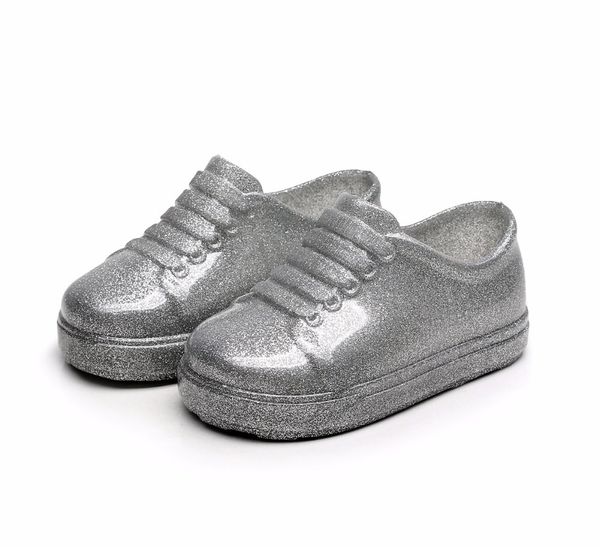 

2020 new sports breathable mini children boy girl sneakers fashion melissa shoes, Black;red