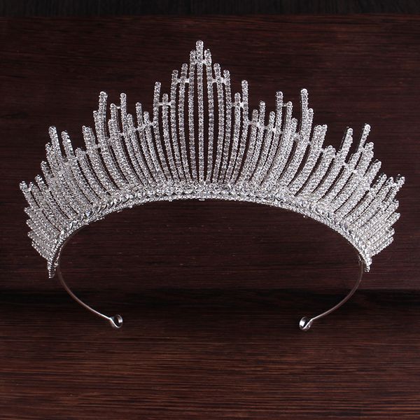 

корейский свадебный головной убор свадебные платья принцессы взрослых корону аксессуары, Silver