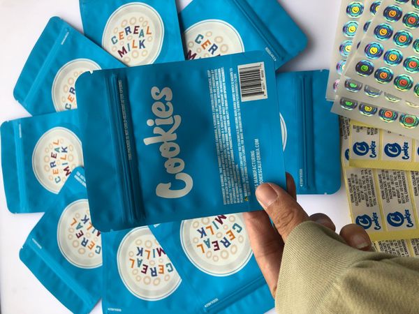 

этикетки наклейки печенье сумка cerel голограмма ароматизаторы sf edibles молоко california и синие сумки упаковка 3,5 г майларового местног