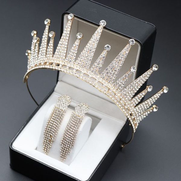 

bridal crystal crown, fairyland, xiansen decoration headdress, super flash main wedding dress accessories, crown atmosphere, Silver