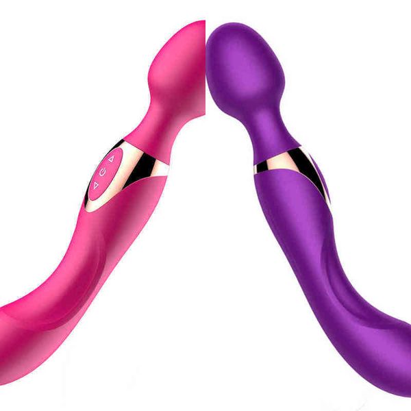 Nxy Sex Vibrators Направления G Spot Massage USB заряда большая палка для женщин Y клитор вибратор для взрослых игрушек 1222