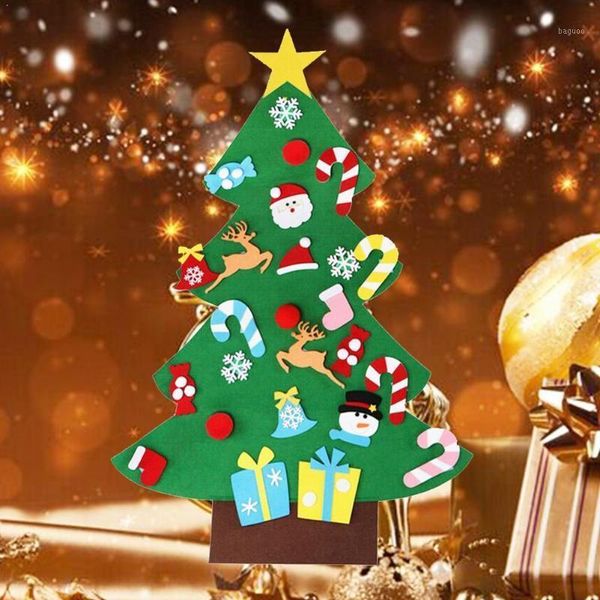

christmas tree felt fir diy felt xmas tree decorations new year ornaments home santa christmas navidad gifts for c8k51