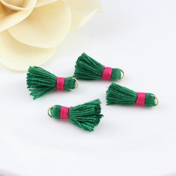 

30pcs 1.5cm mini cotton thread tassel pendant for jewelry making diy bracelet cellphone pendant finding craft supplies h qylkbn