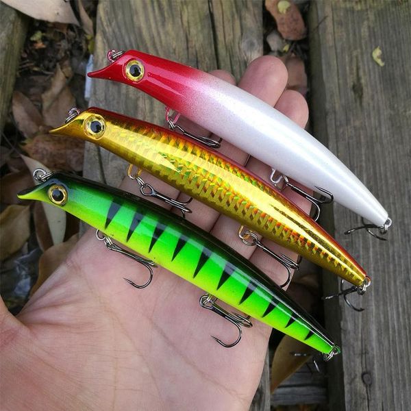 

1pcs fishing lure bait minnow 12cm 13g jerkbait deep swim wobblers crankbait swimbait pesca fishing bait carp fishin qyljza