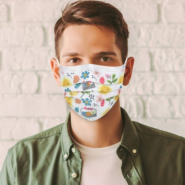 

newadult 30шт face fashion одноразовый дизайнер анти пыли защитная дышащая маска mascarilla против diseo