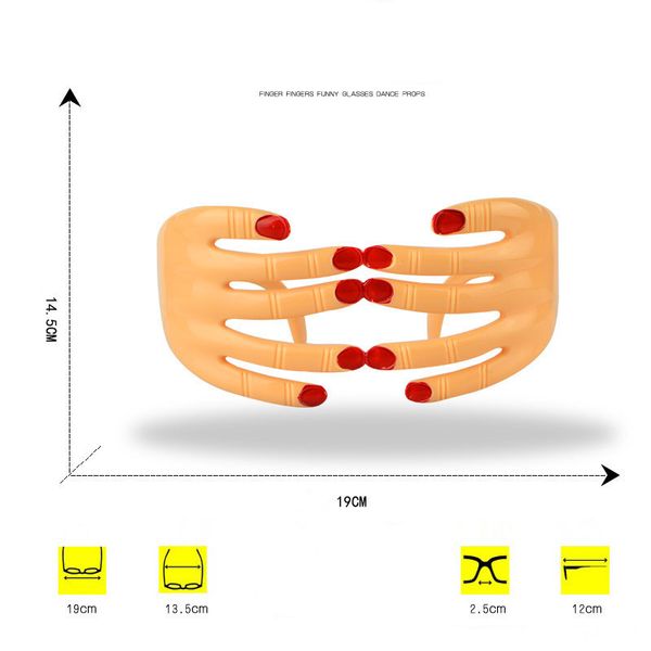 

glasses 2019 shaped fingers novelty fancy ball eye mask bar hen party decoration supplies june 12