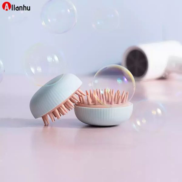 NOVO! Cabeça de silicone Body Scalp Massagem Escova Pentes Shampoo Hair Lavagem Pente Chuveiro Pincéis de Banho Spa Emagrecimento Massagens SU