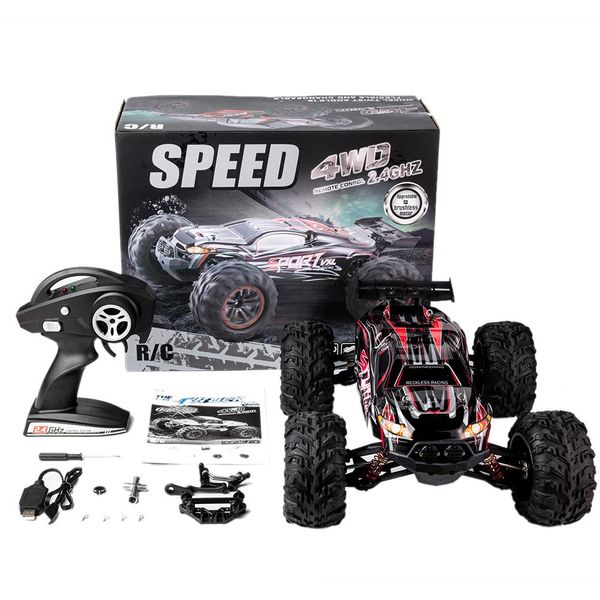 

car x-03 2.4g 1/10 4wd brushless high speed 60km/h big foot vehicle models truck off-road vehicle buggy rc electronic toy
