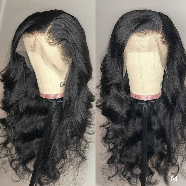 

brazilian body wave lace front wig pre plucked 13x4 lace front human hair wigs for women non-remy jazz star hair lace wig, Black;brown