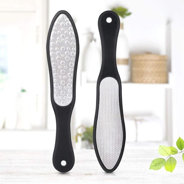 

stainless steel double side foot files hard skin feet pedicure rasp scrubber foot file callus remover grinding foot skin care