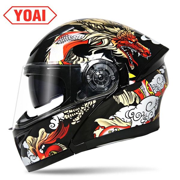 

yoai motorcycle helmet, double-sided motorcycle helmet, racing insider helmet