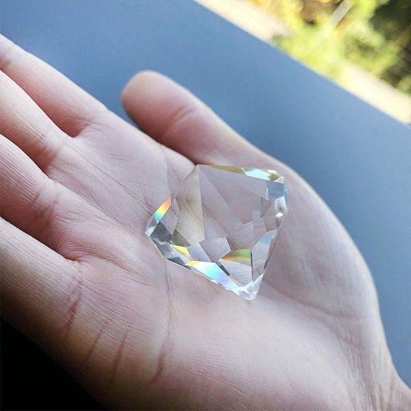 

2pc new suncatcher crystal prism hanging light chandelier cone pendant diy window decor glass art prism h jllkkj