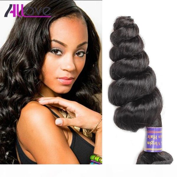 

good 8a brazilian virgin hair loose wave 100g pc unprocessed brazilian human hair weaves bundles natural black wholesale for black women