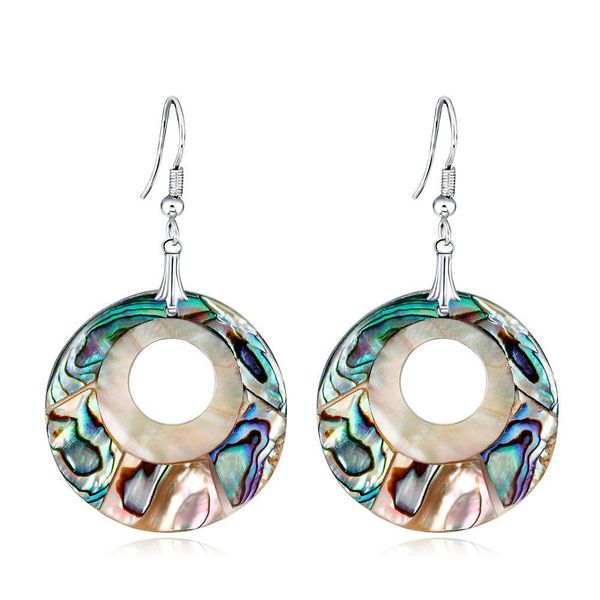 

cross-border special offer european and american natural abalone shell series earrings fashion wild ladies earrings lpnxn, Silver