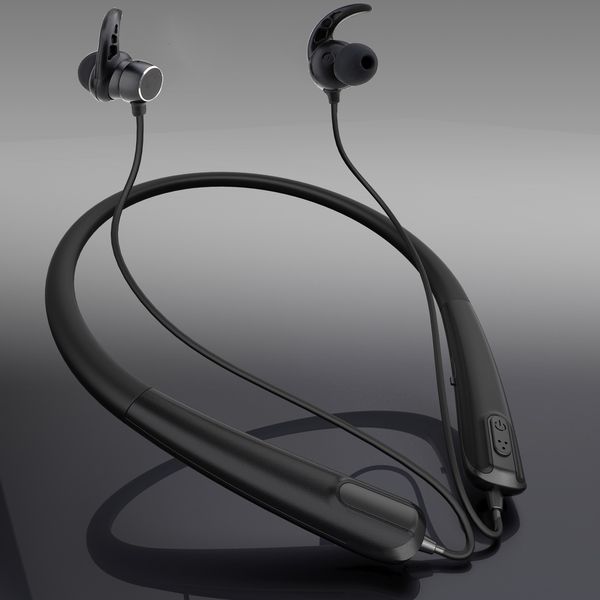 

earphone wireless bluetooth5.0 headset 32h magnetic neckband headphones ipx5 waterproof sport earbud with mic for huawei oppo