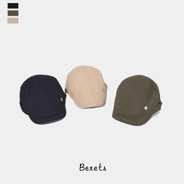 

berets peaked cap, Blue;gray