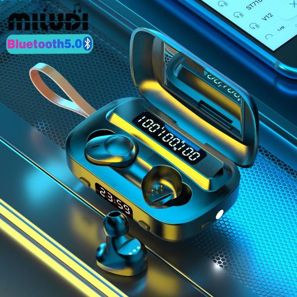 

m13 tws wireless headphones bluetooth earphones with microphone led makeup music headphones for huawei