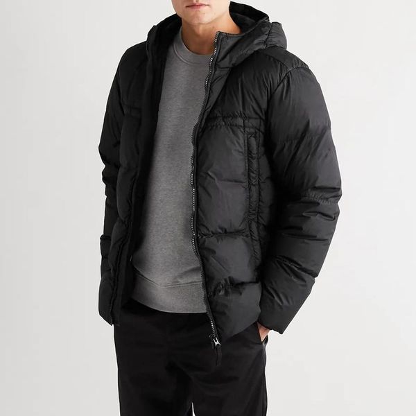 

21ss selling outwear 40723 outdoor reps t0pst0ney hooded winter jacket warm jackets down coats crinkle windproof street down xhfvm, Black