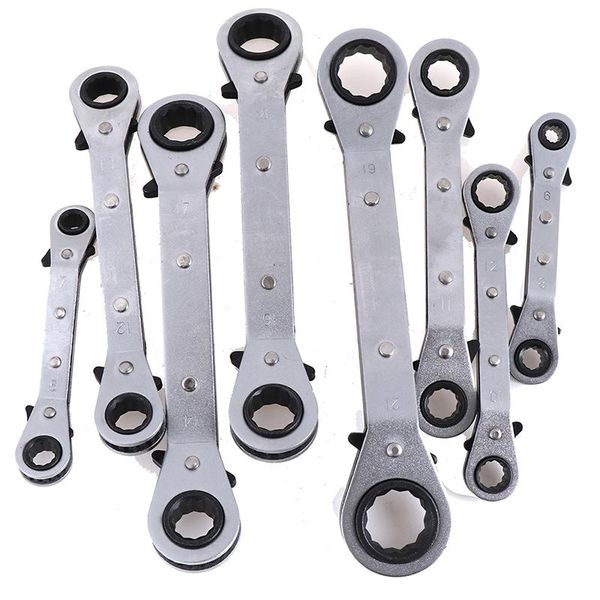 

metric offset torque wrench set double ratchet wrench spanner tool niversa double end offset ring spanner 6-21mm