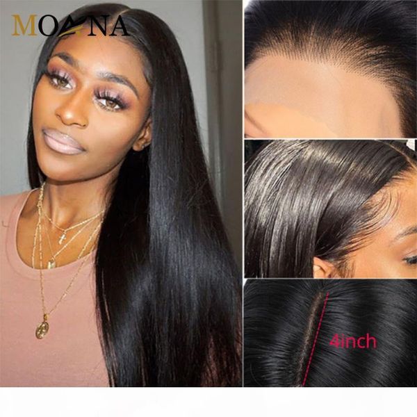

closure wigs brazilian straight lace front human hair wig 4x4 lace closure human hair wigs for black women, Black;brown