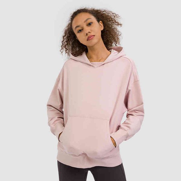 

women's hoodies & sweatshirts womens clothing hooded sweater women yoga mat sports fitness long-sleeved loose pants quick-drying stretc, Black