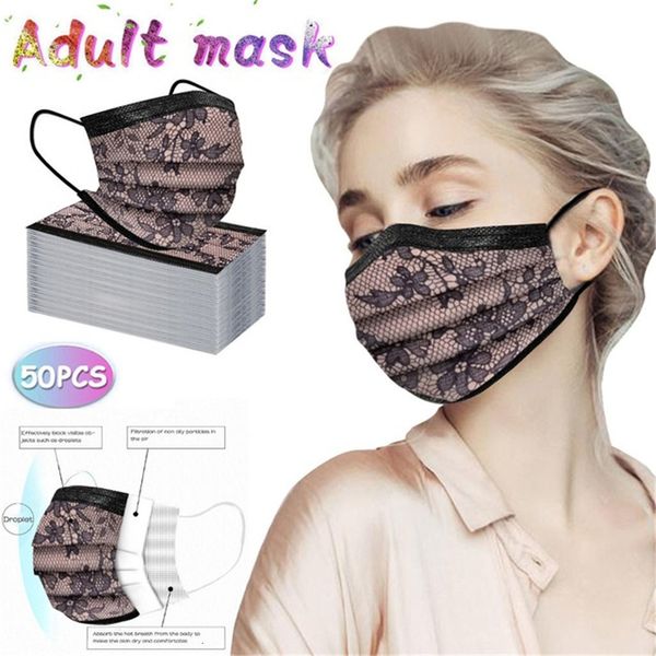 

factoryg0o0us stock high lace quality disposable 3ply earhook bandage dust-proof masque protection breathable face