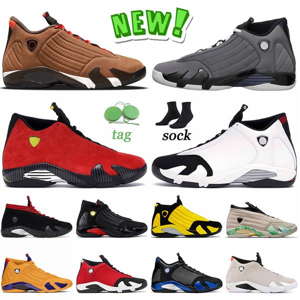 

wholesale new 14 14s jumpman basketball shoes winterized light graphite university gold red lipstick black toe fortune desert sand mens high