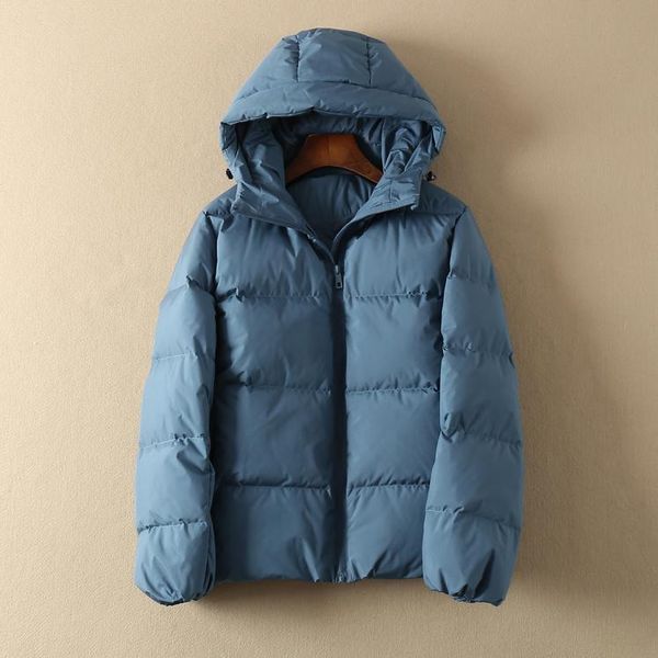 

women's down & parkas jacket 20% white duck women hooded autumn winter puffer coat korean womens jackets parka kurtka damska, Black